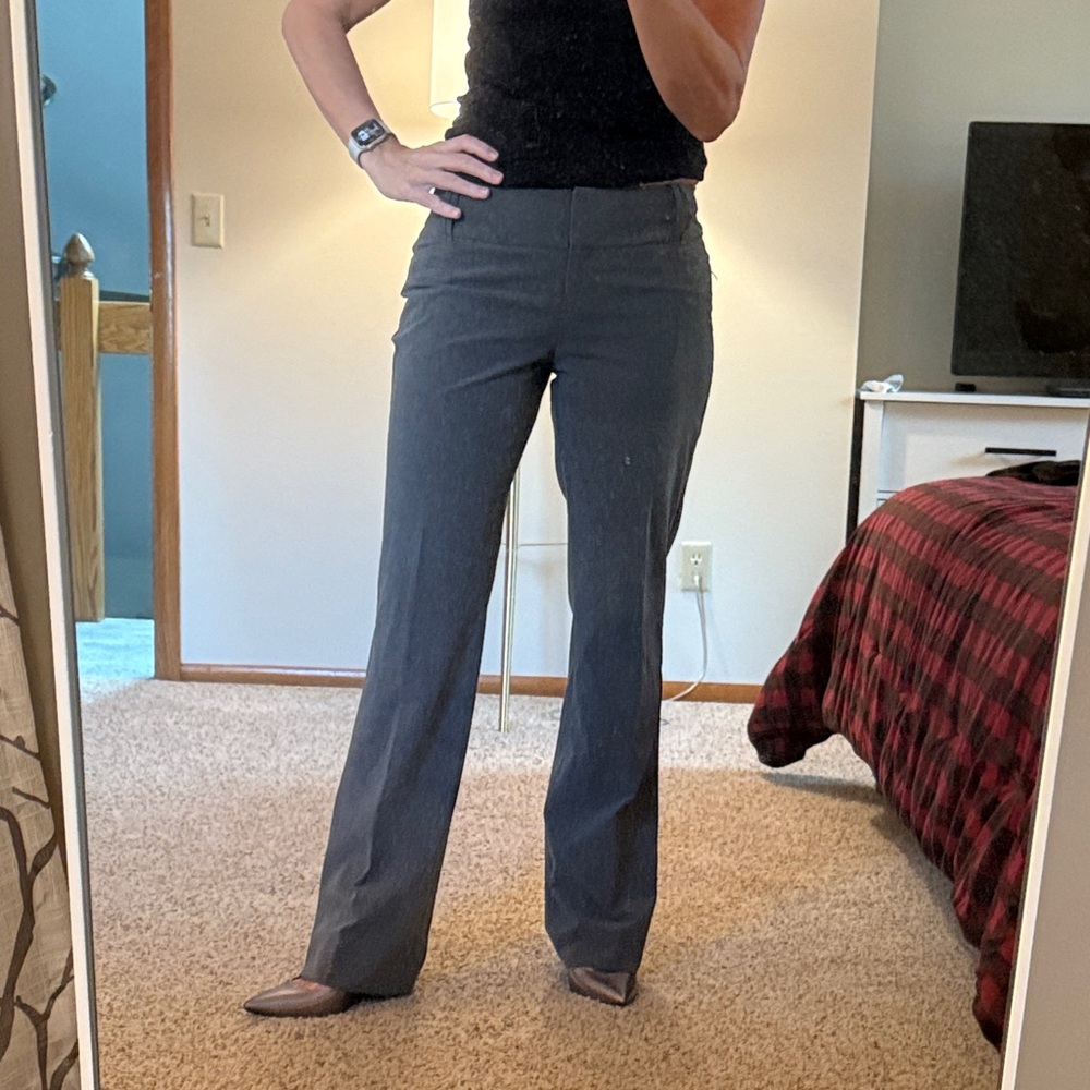 The Limited Charcoal Straight Leg Pants